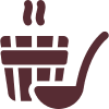 Icon Sauna rot
